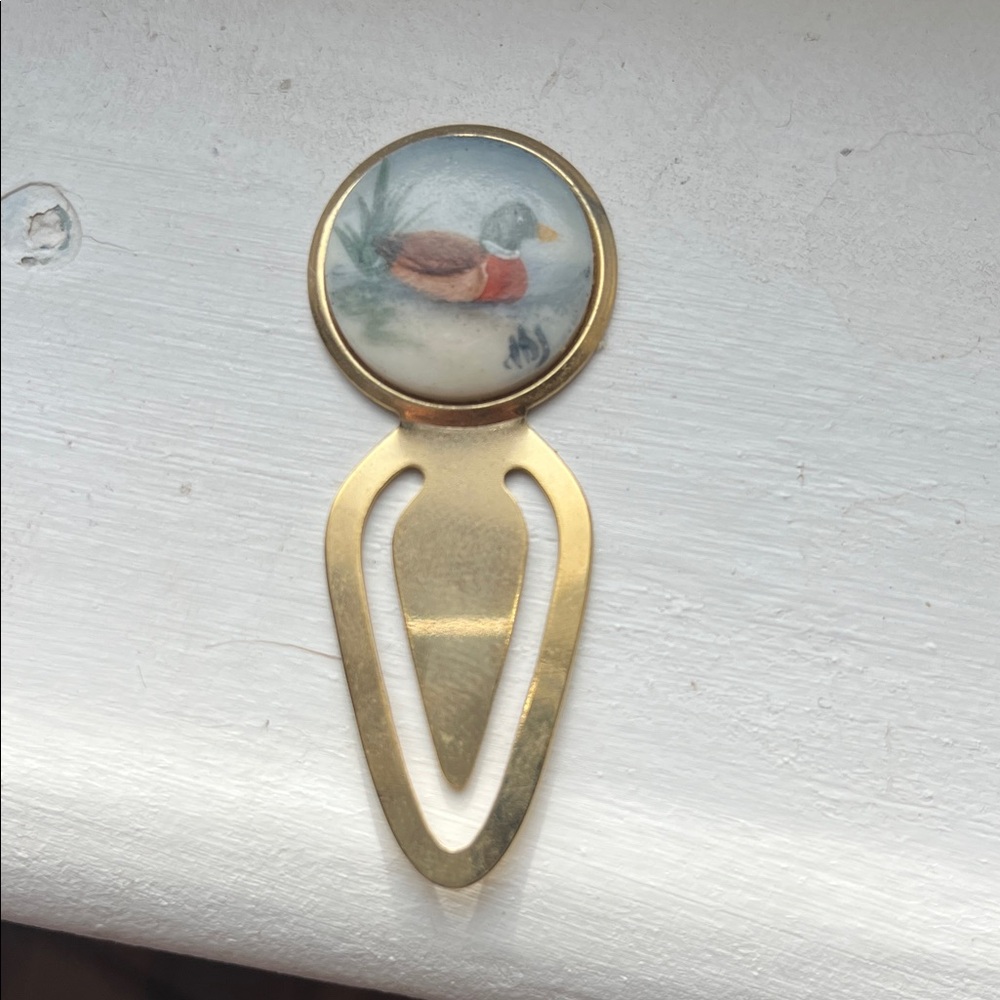 Gold Duck Design Bookmark